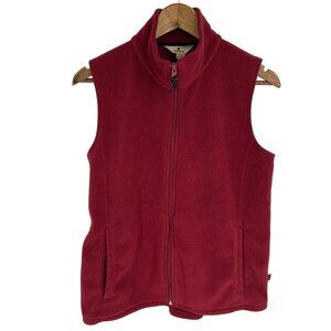 Woolrich Ruby Red Full Zip Vest Outdoors Gorpcore Hiking Camping Size M